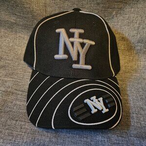 Unbranded New York NY Embroidered Black With White Souvenir Hat